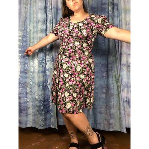 size 12 size 14 plus size vintage black and pink f